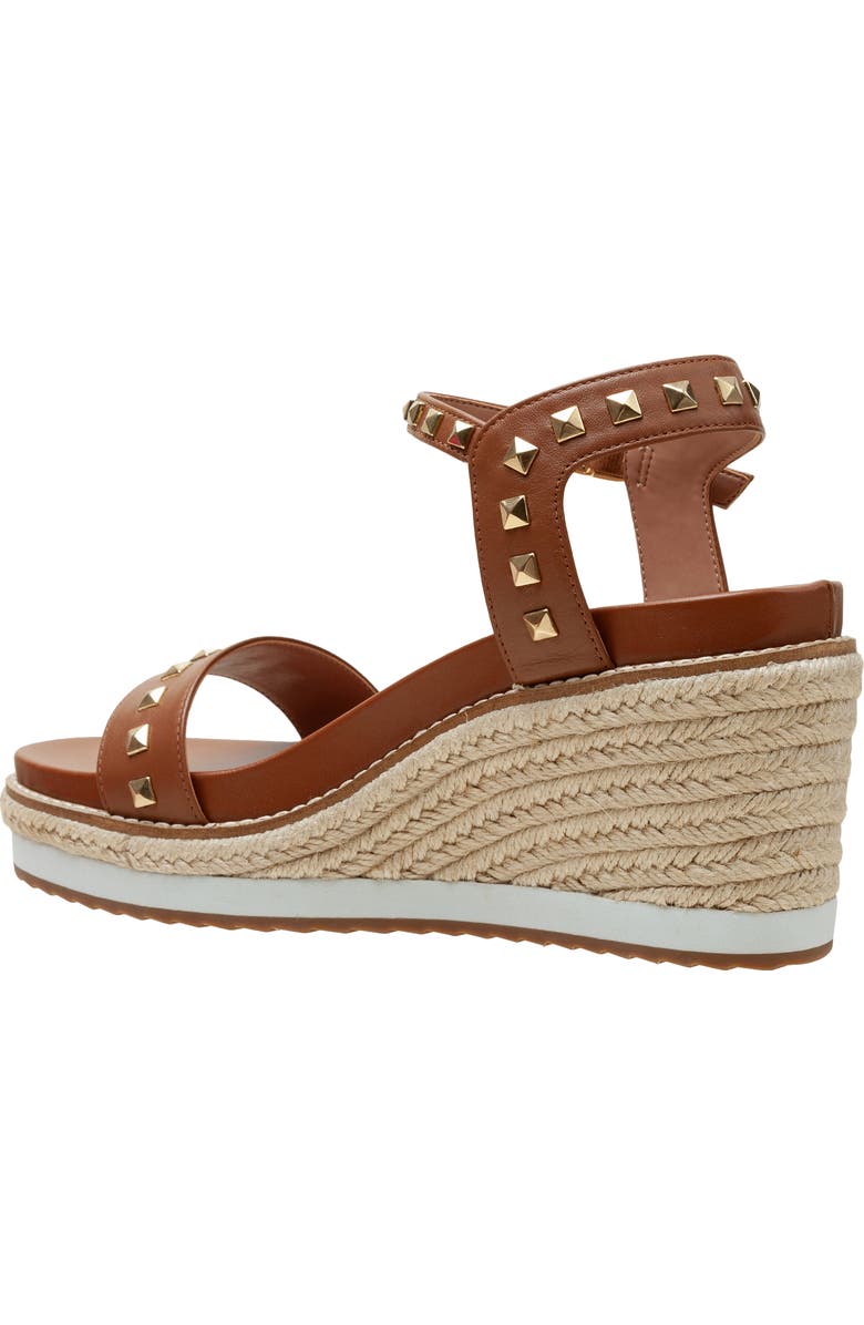 Linea Paolo Vichi Ankle Strap Espadrille Platform Wedge Sandal, Alternate, color, Cognac
