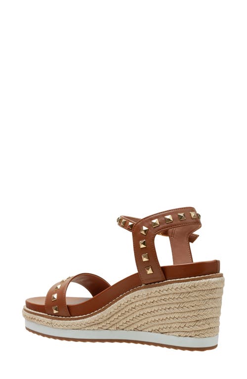 Linea Paolo Vichi Ankle Strap Espadrille Platform Wedge Sandal In Brown