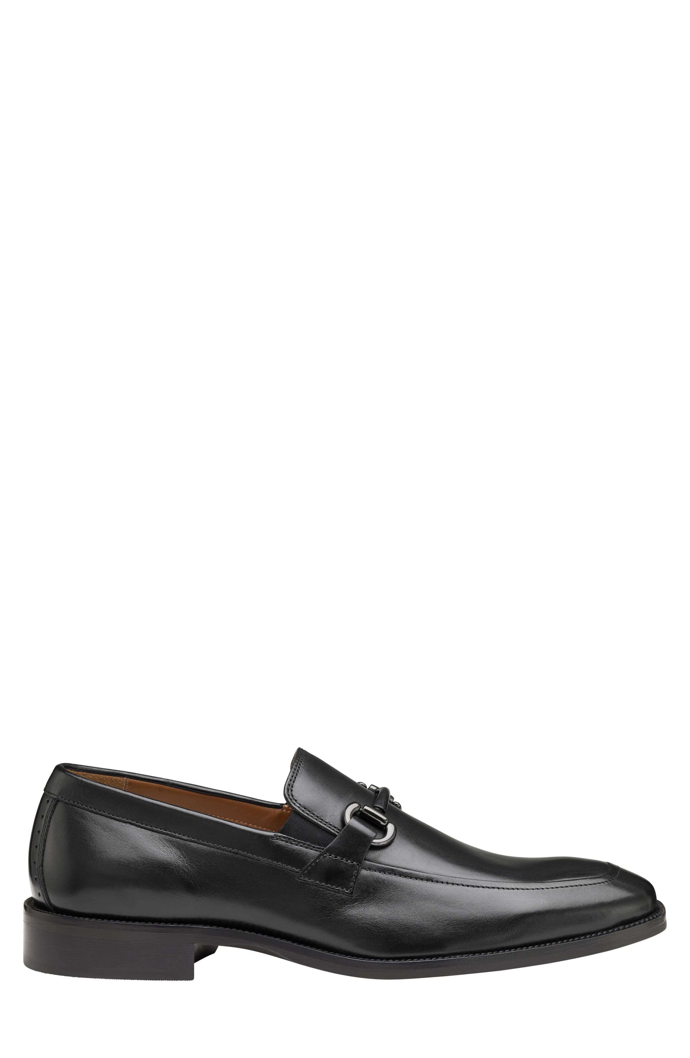 Johnston & Murphy Everett Bit Loafer, Alternate, color, Black