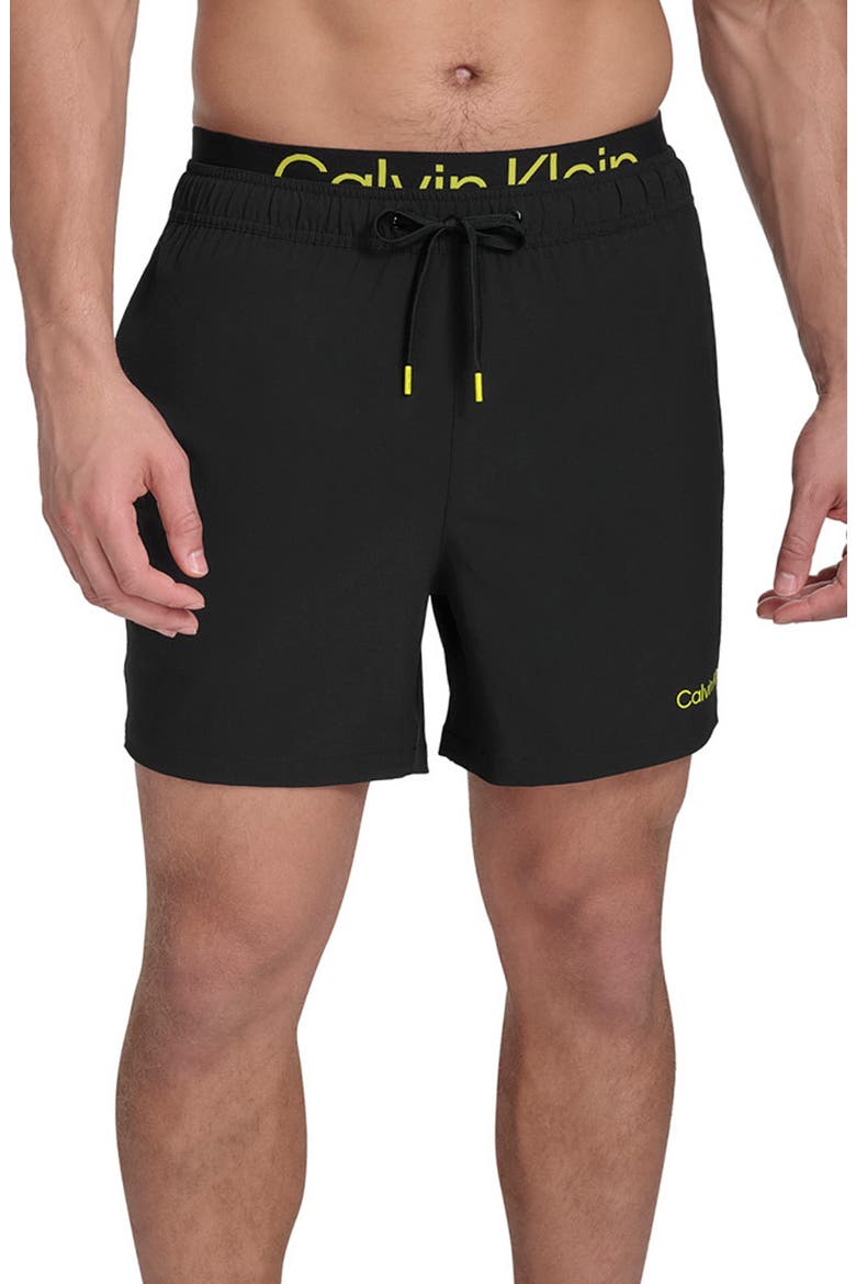 Swim Trunks, Main, color, BLACK