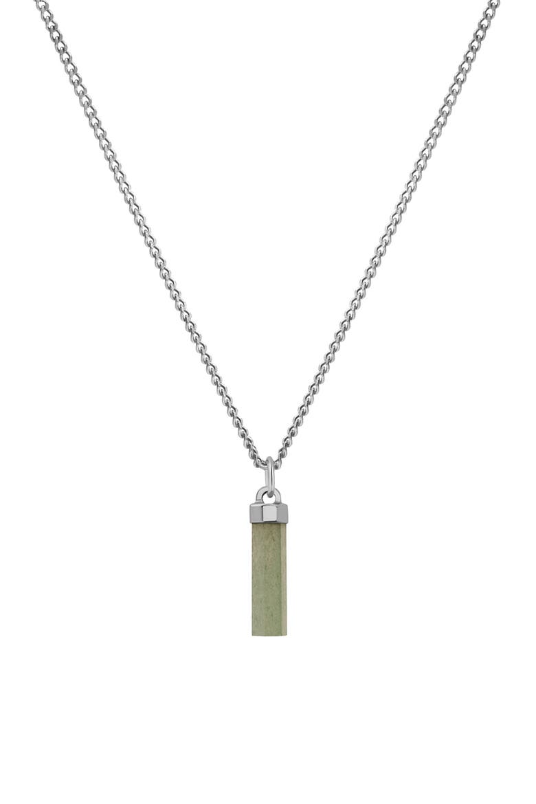 Remi Aventurine Pendant Necklace, Main, color, STERLING SILVER/ GREEN