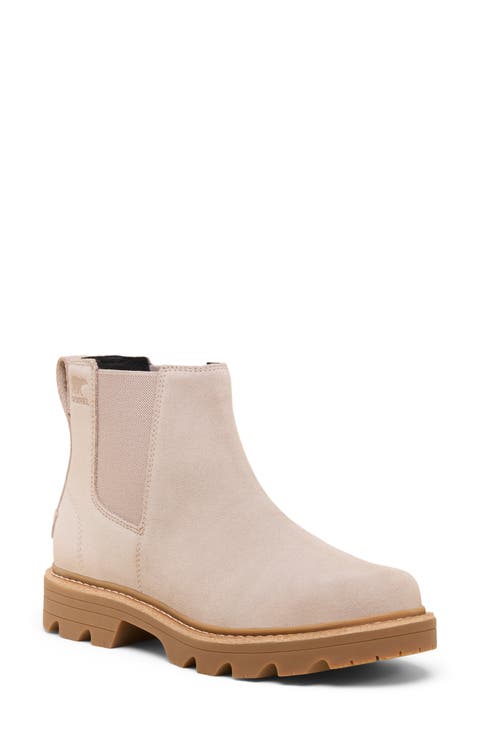 【関税・送料込み】SOREL BOOTS BEIGE LEATHER CHELSEA BOOTS Women's SOREL Chelsea Boots | Nordstrom
