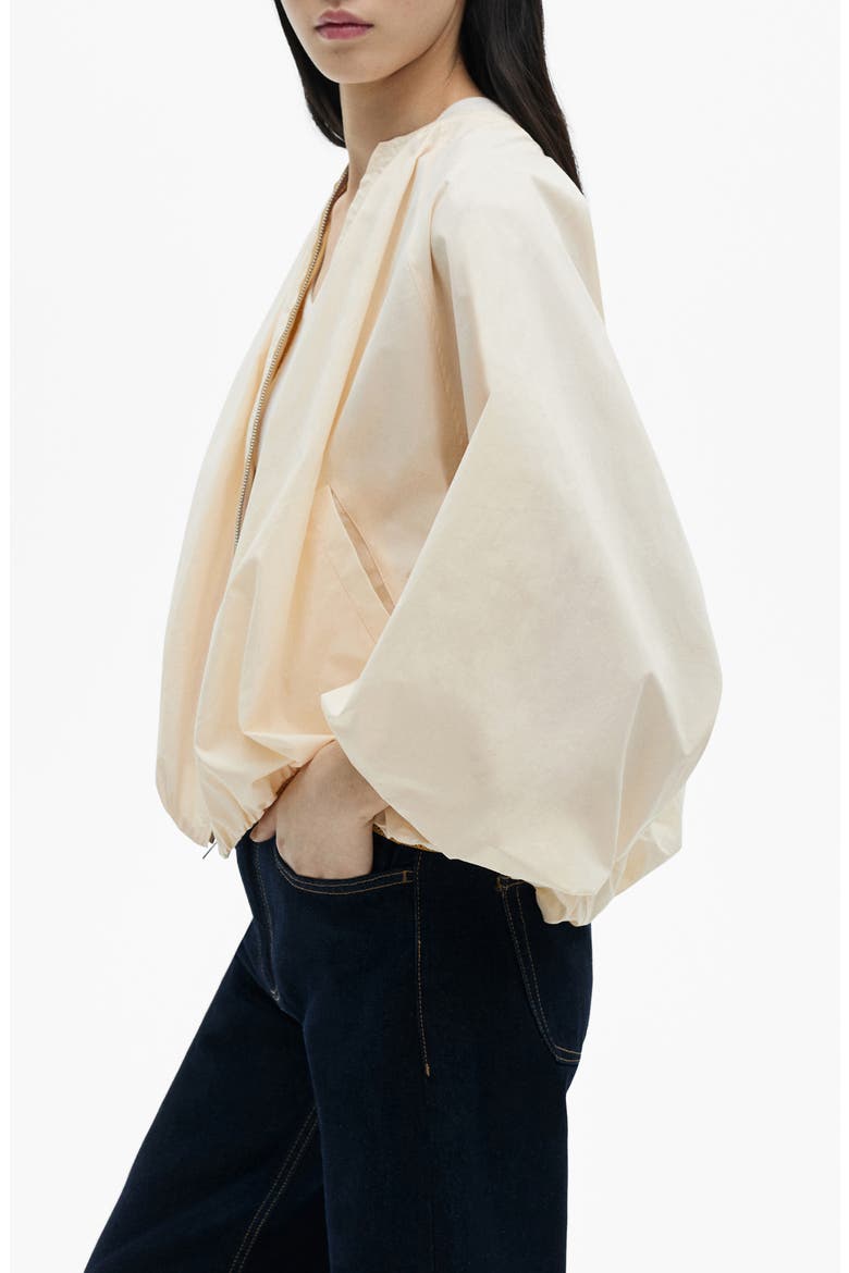 Cotton Puffy Jacket, Alternate, color, ECRU