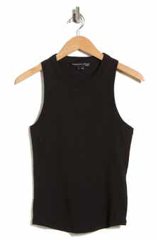 Veronica Beard Jordyn Stretch Cotton Ribbed Tank Top