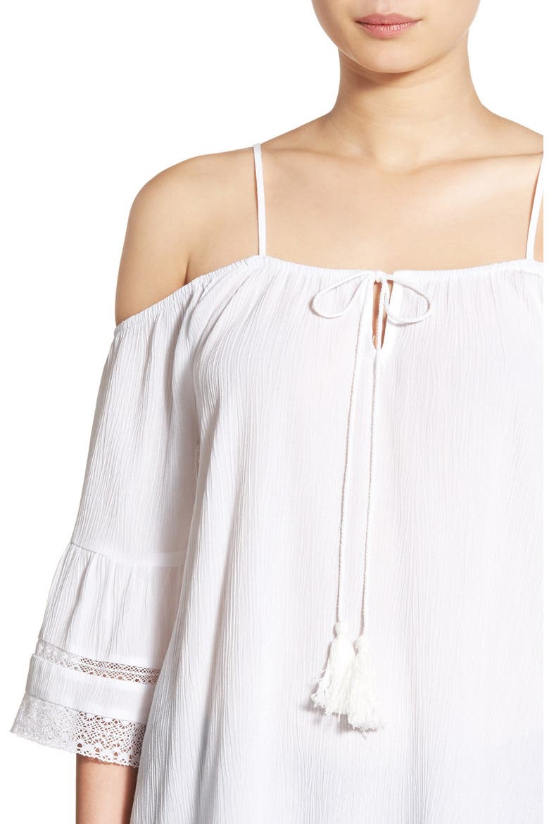 Off the Shoulder Top, Alternate, color, WHITE