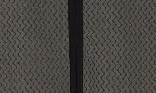 Rainforest Vault Chevron Knit Zip Hoodie In Gray