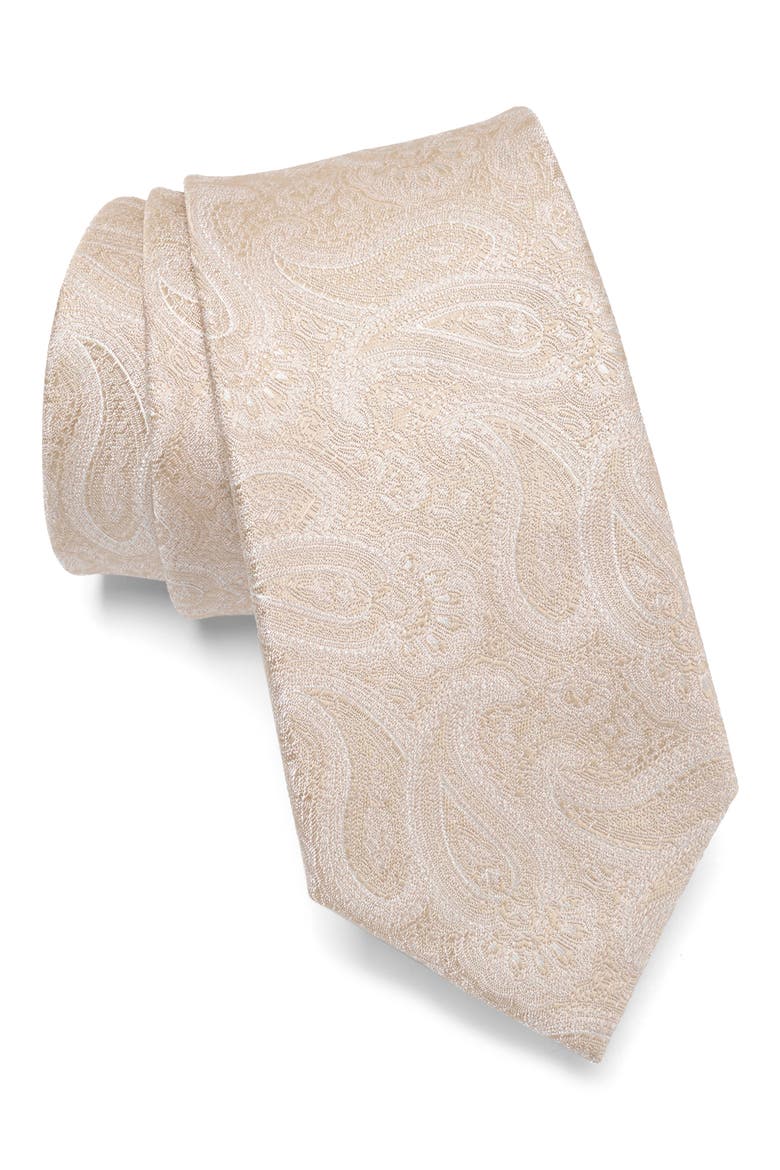 Hake Paisley Tie, Main, color, TAUPE