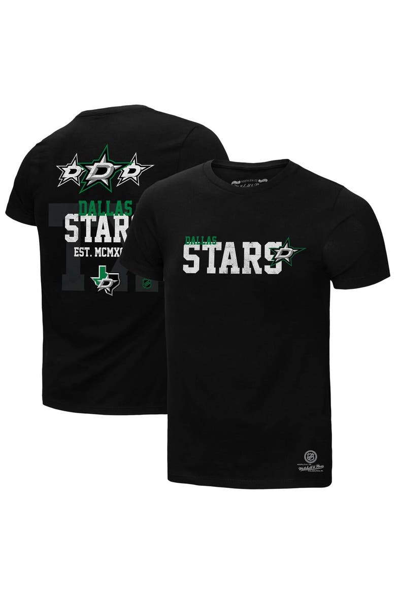 Men's Mitchell & Ness Black Dallas Stars Home T-Shirt, Main, color, Black