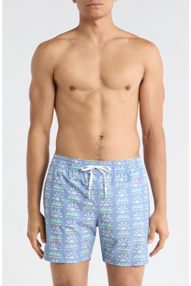 The Easygoers 5.5-Inch Swim Trunks, Main, color, DUSTY BLUE