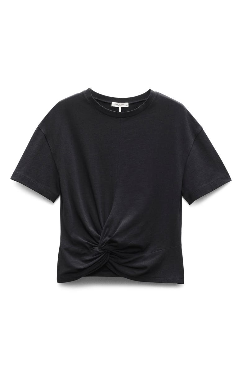 rag & bone Mica Twist Hem Cotton T-Shirt, Alternate, color, 