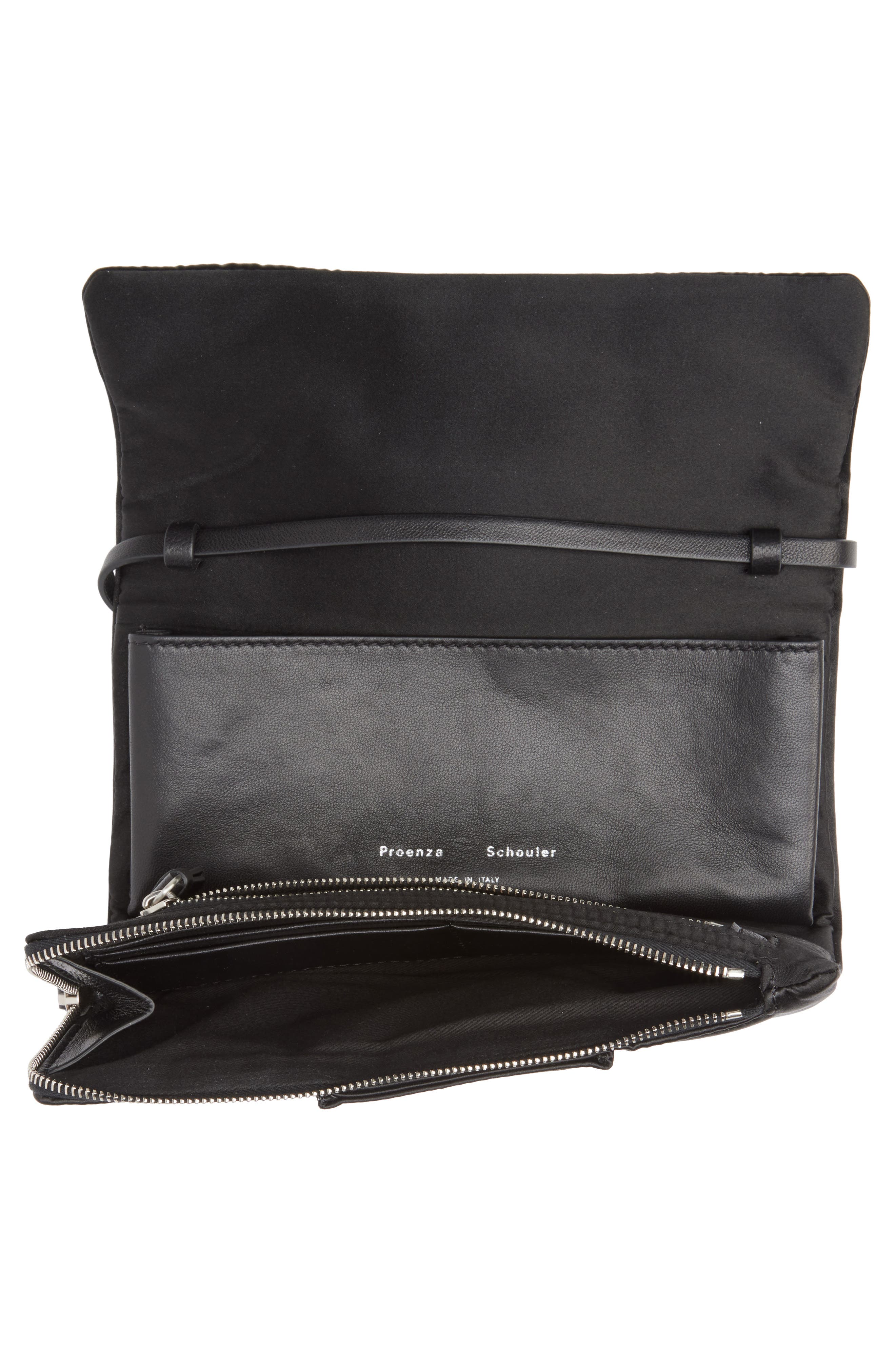 Proenza Schouler Flip Satin Shoulder Bag, Alternate, color, 