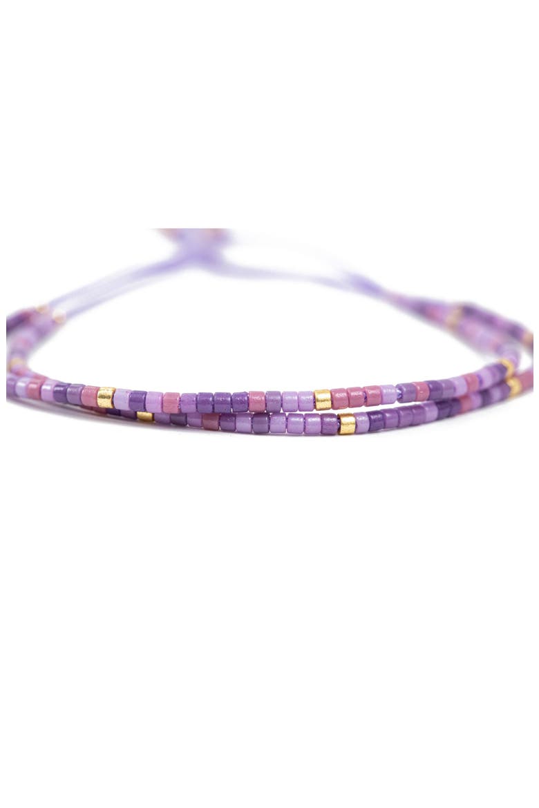 Beaded Friendship Bracelet, Alternate, color, Purple