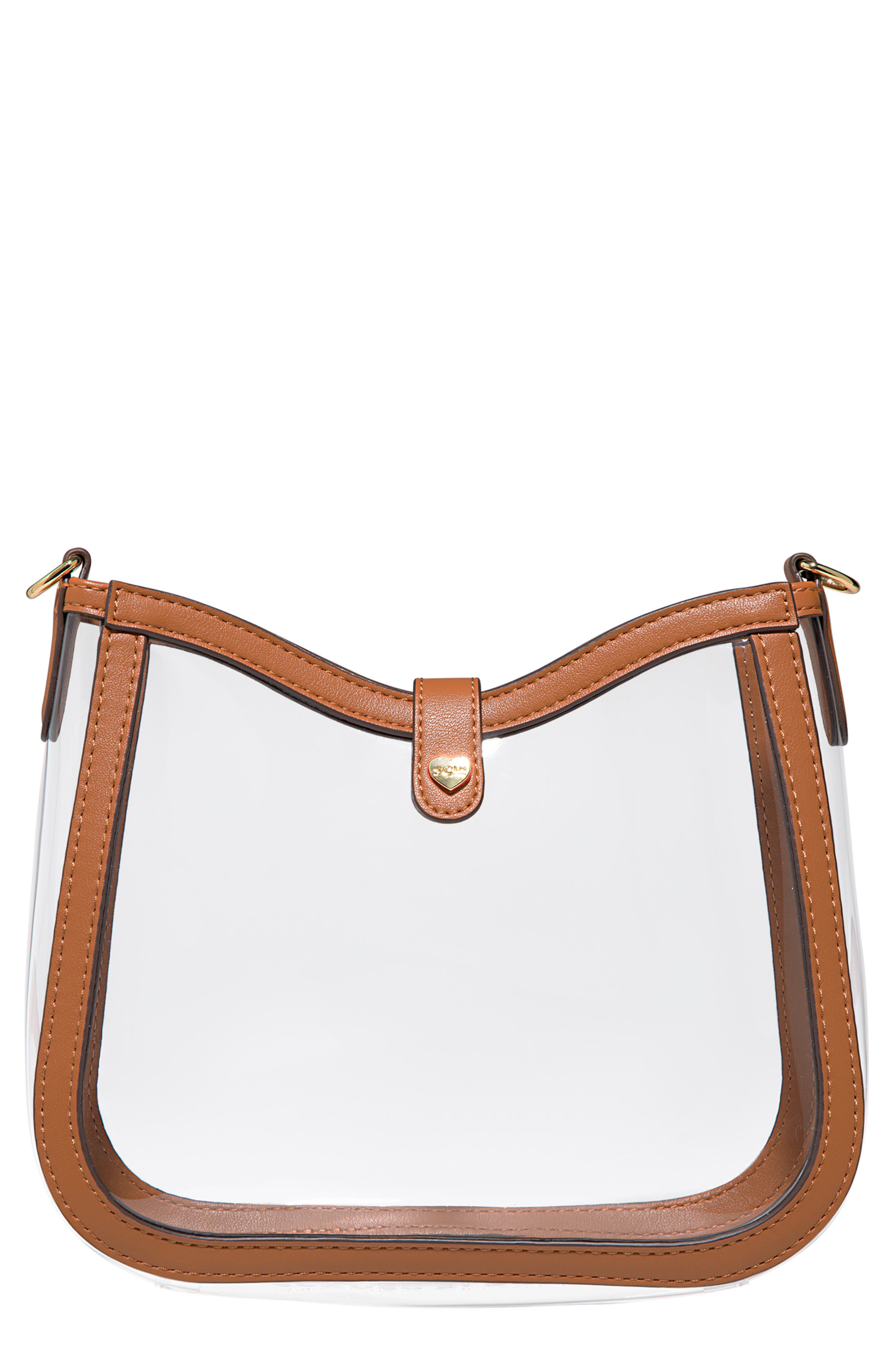 Stoney Clover Lane Clear Curved Crossbody Bag, Main, color, 