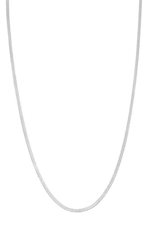 14K Gold Herringbone Necklace