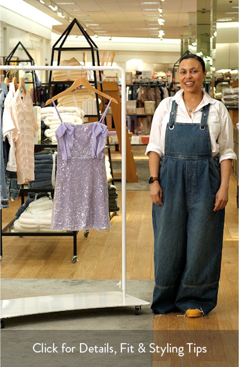 Katerina Sequin Bow Minidress, sales video thumbnail