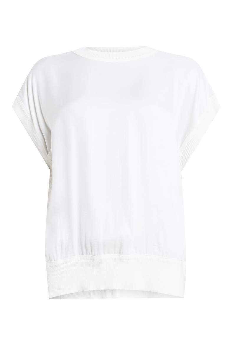 Marti Knit Back Top, Alternate, color, CHALK WHITE