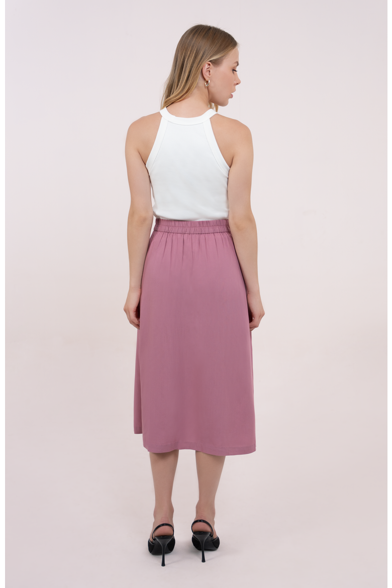 The Midi Skirt, Alternate, color, Mauve