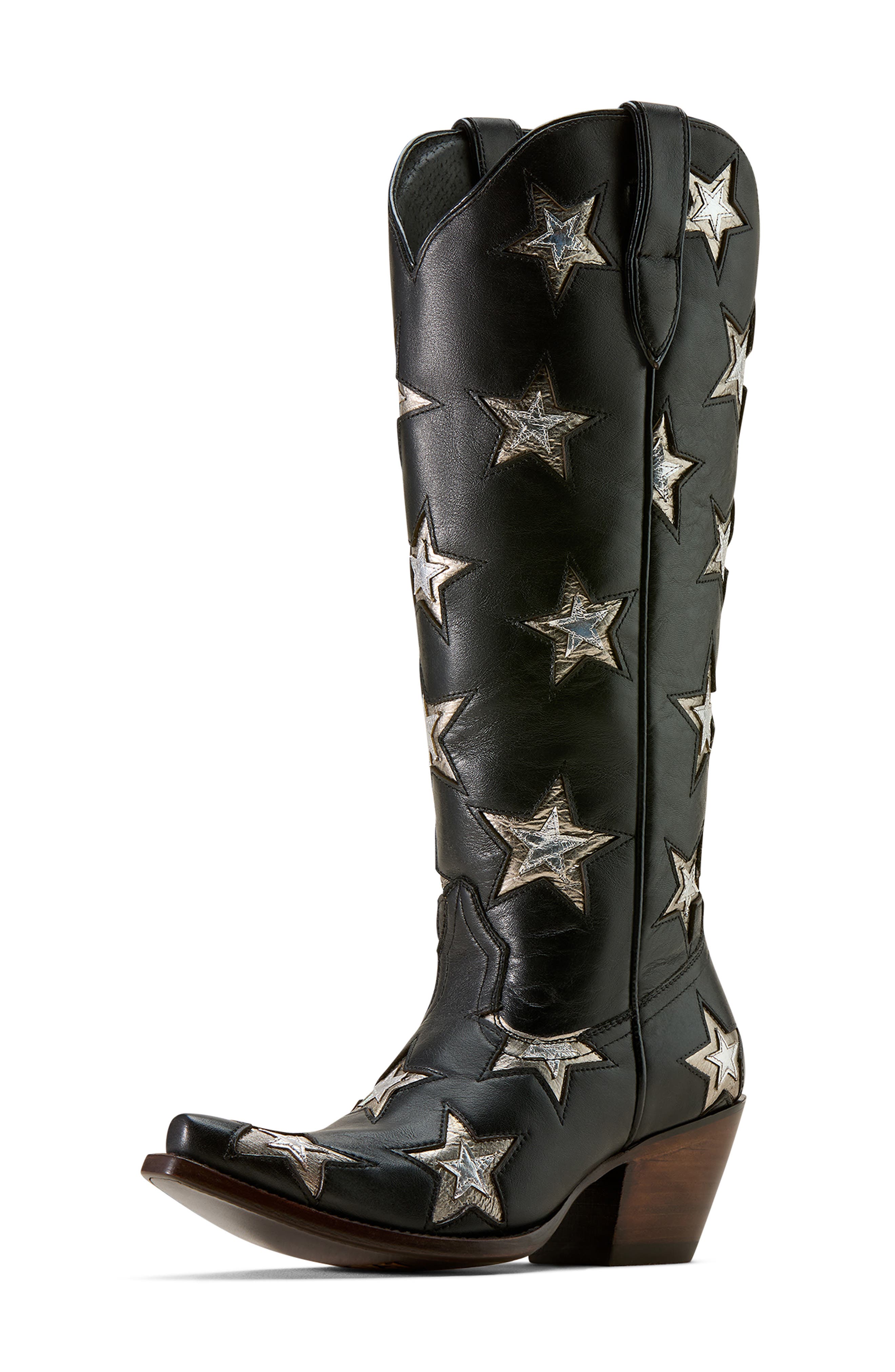 Ariat Casanova Star X Toe Western Boot, Alternate, color, Inkwell Black