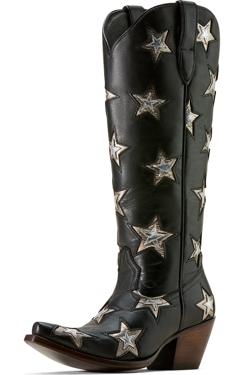 Ariat Casanova Star X Toe Western Boot, Alternate, color, Inkwell Black