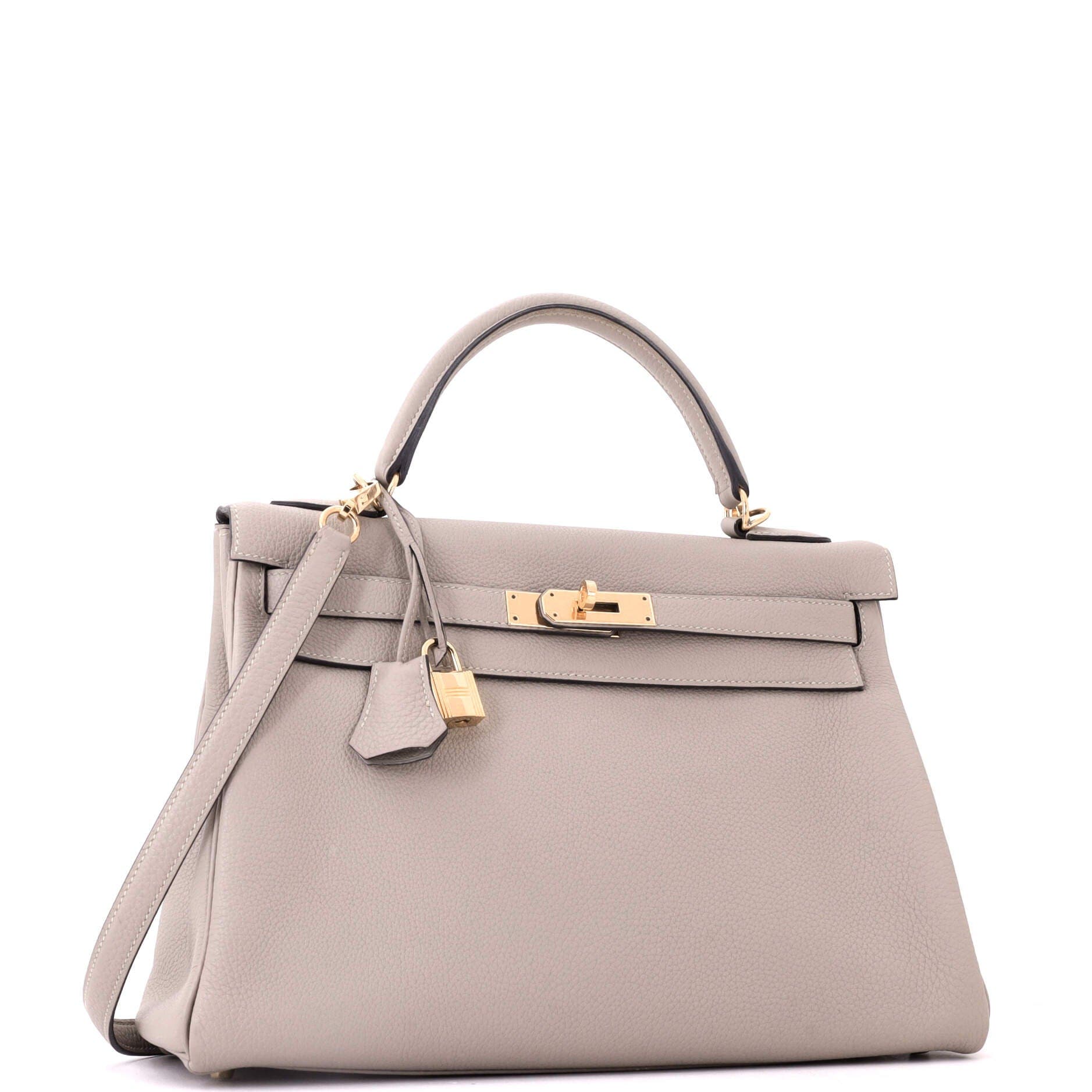 Kelly Handbag Grey Togo with Gold Hardware 28, Alternate, color, Grey