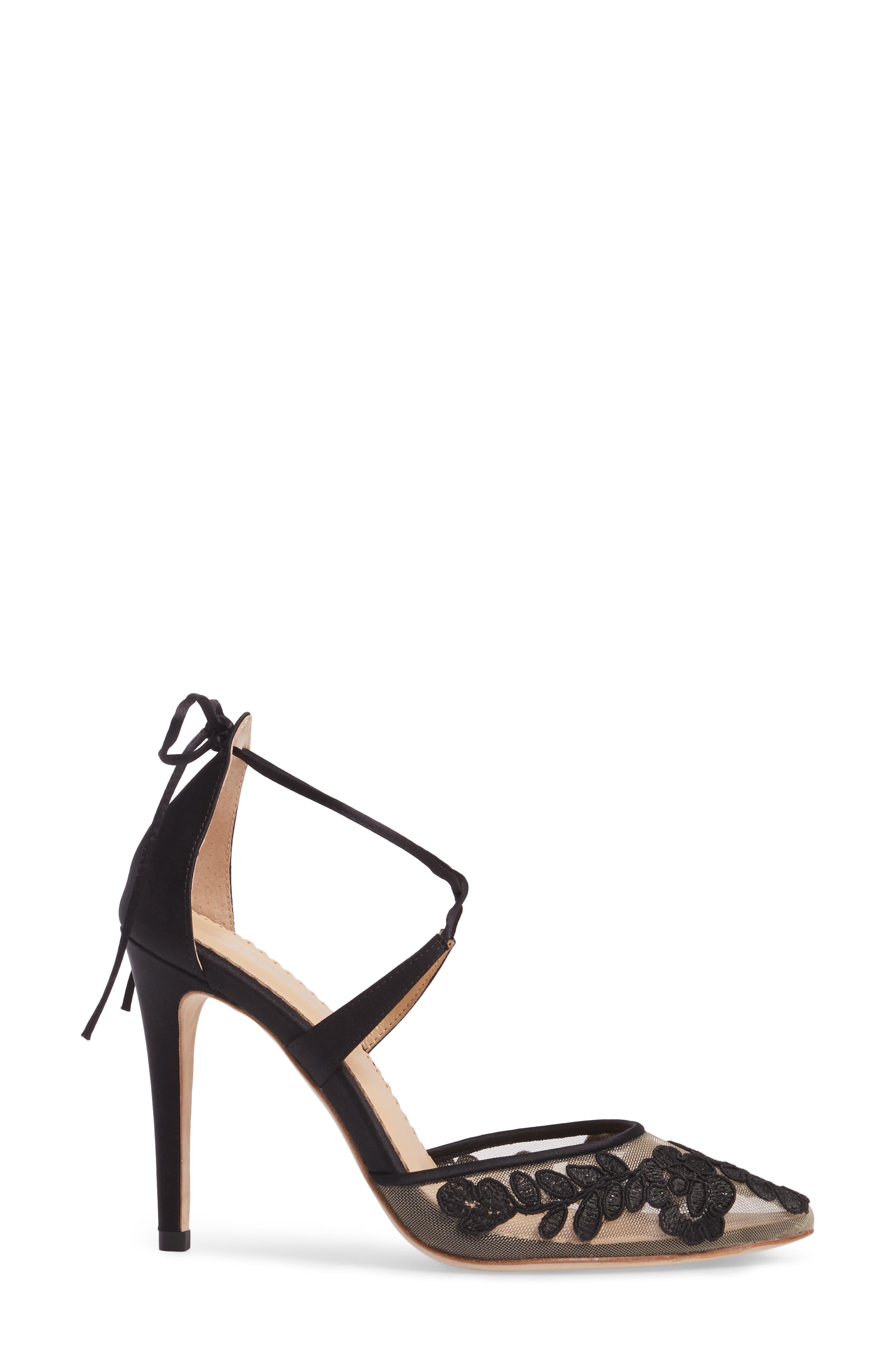 Bella Belle Anita Illusion Lace Cross Strap Pump, Alternate, color, 