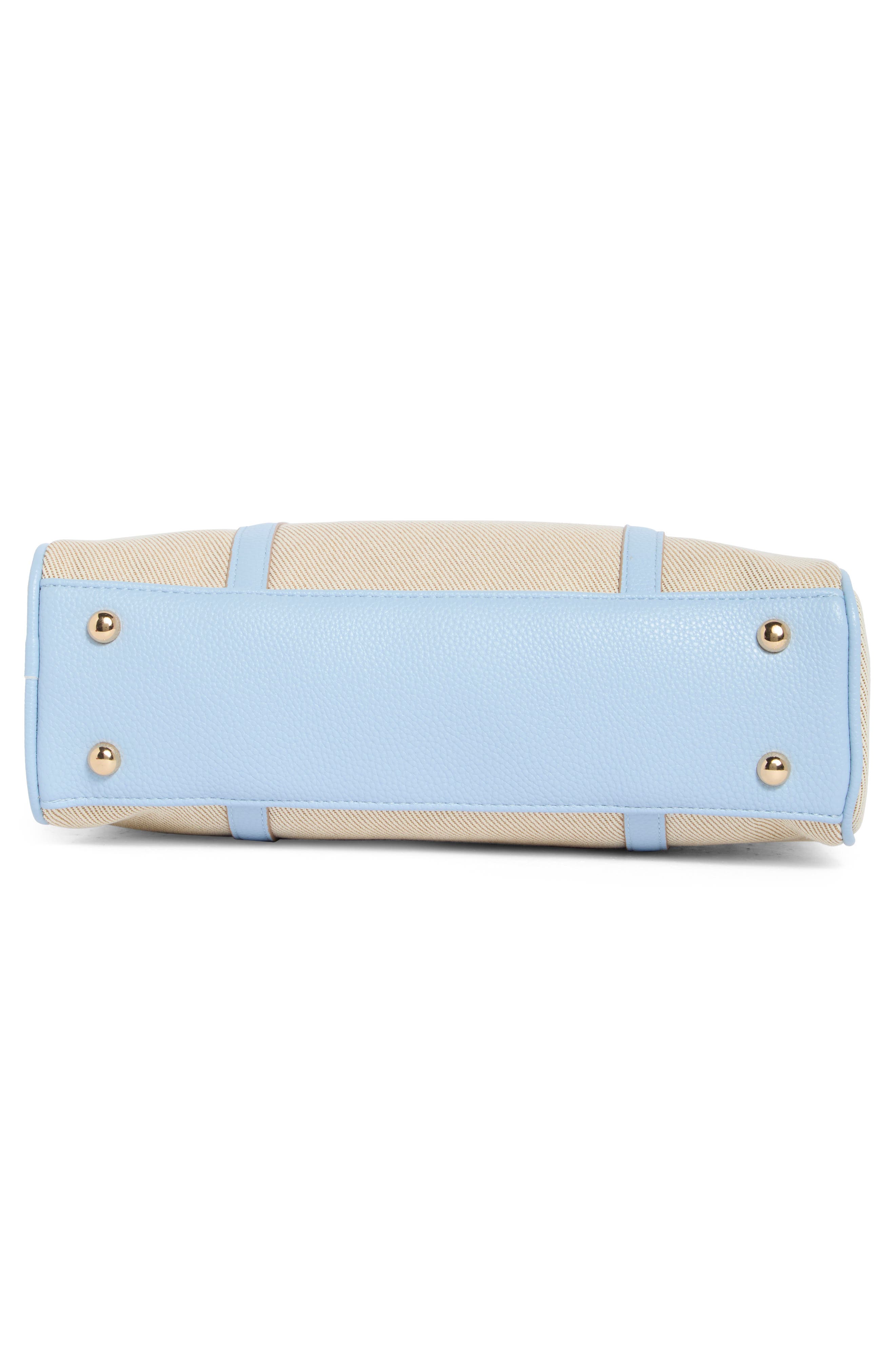 Nanette Lepore East/West Double Section Shoulder Bag, Alternate, color, Twill-Skyway