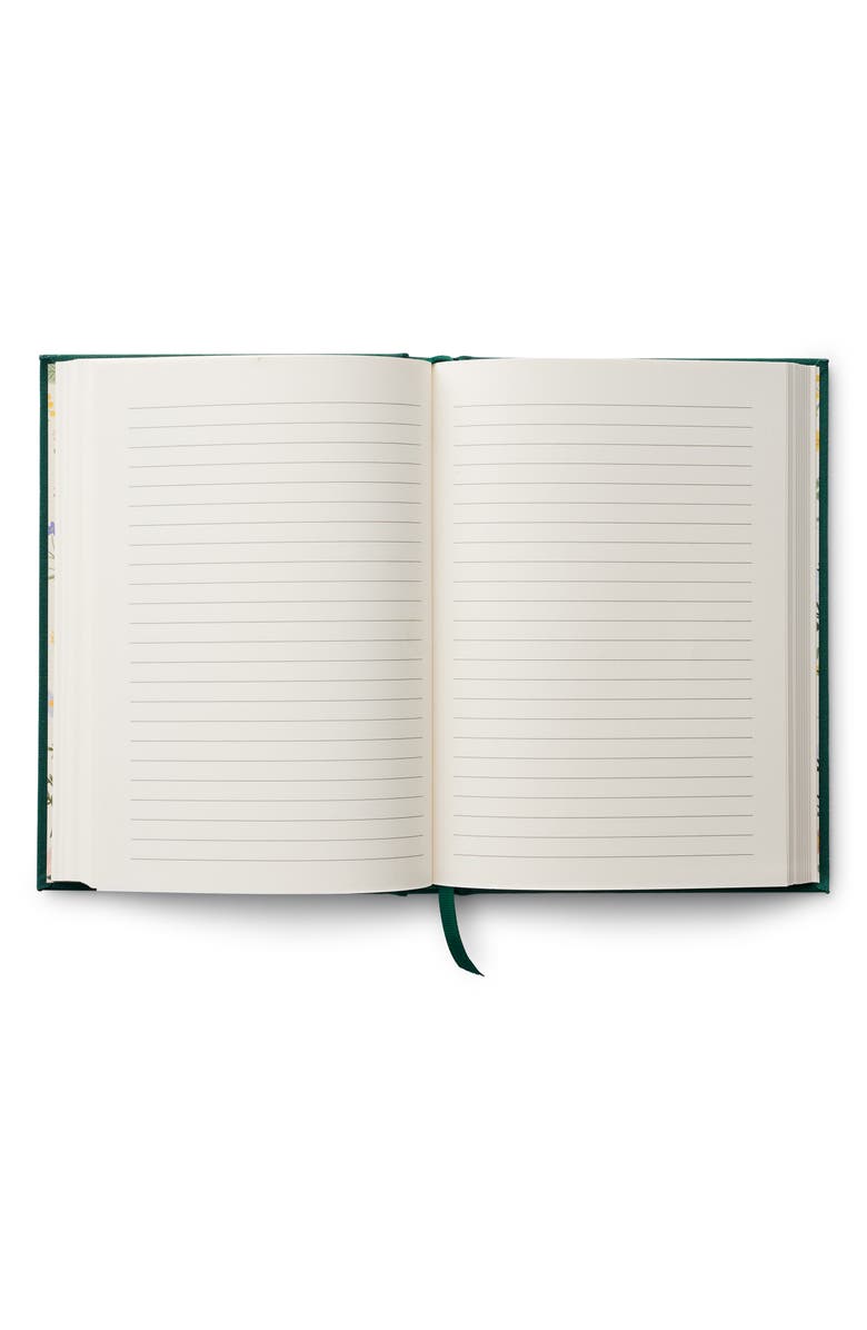 Rifle Paper Co. There Are Always Flowers Embroidered Journal, Alternate, color, Green