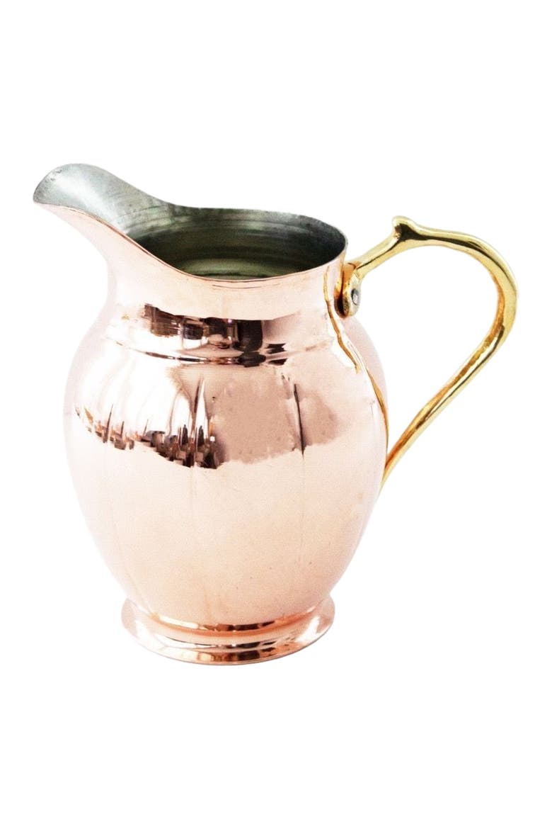 Vintage Inspired Copper Large Pitcher, Main, color, Copper