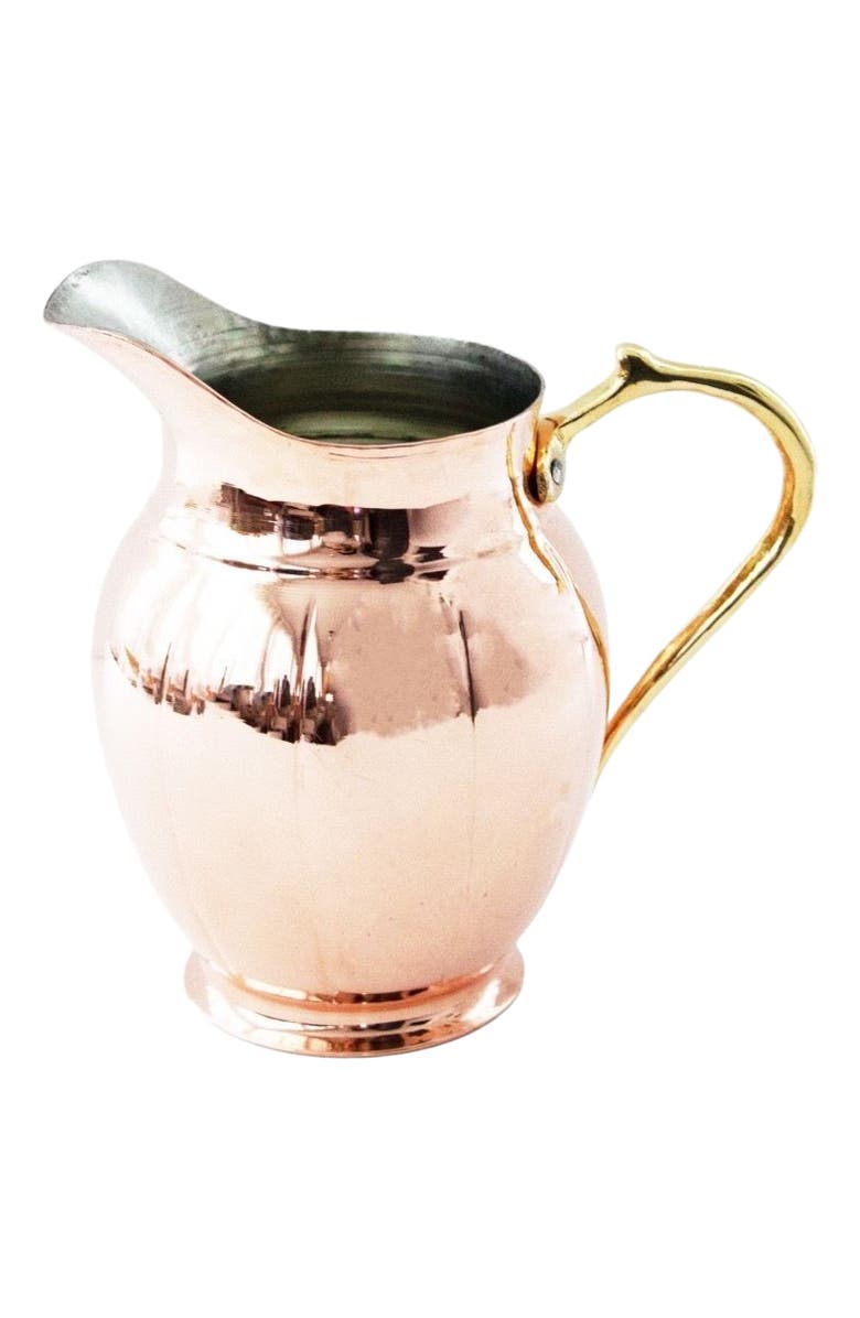 Coppermill Kitchen Vintage Inspired Copper Large Pitcher, Main, color,