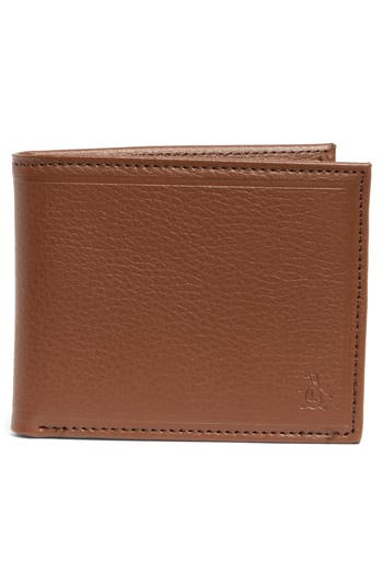 Original Penguin Pebbled Leather Bifold Wallet