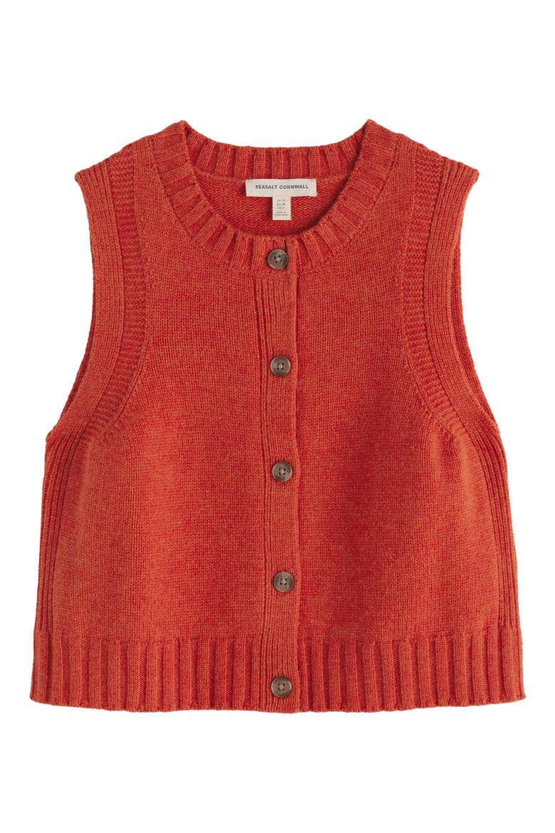 Derwenn Merino Wool Blend Sweater Vest, Alternate, color, BUCKET