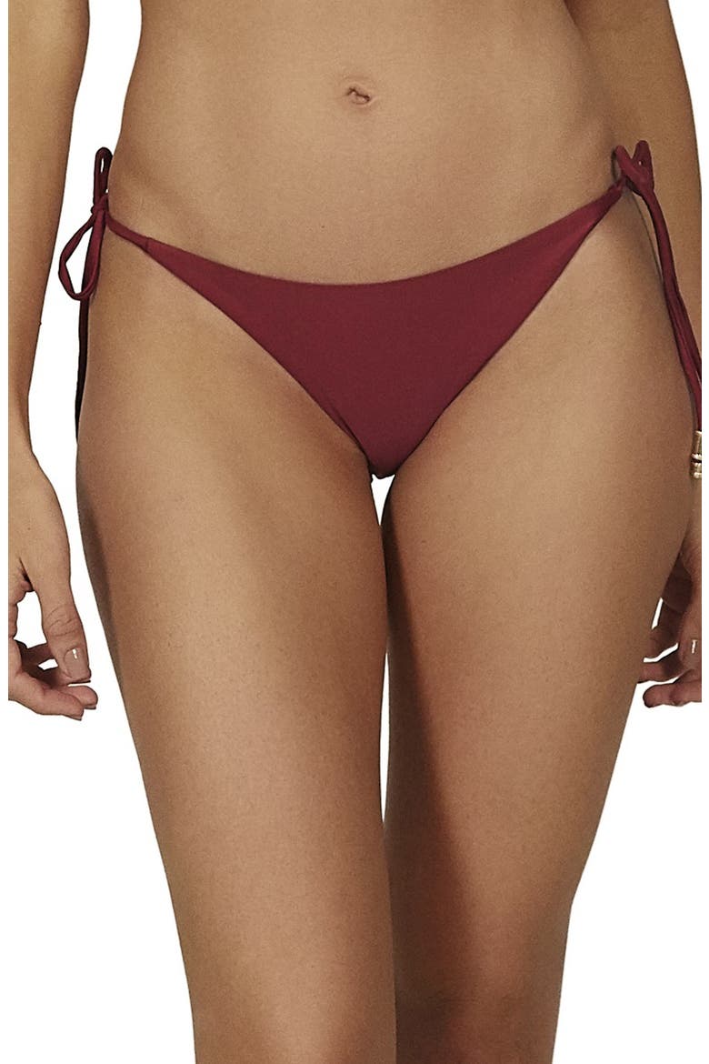 ViX Swimwear Side Tie Bikini Bottoms, Main, color, RED