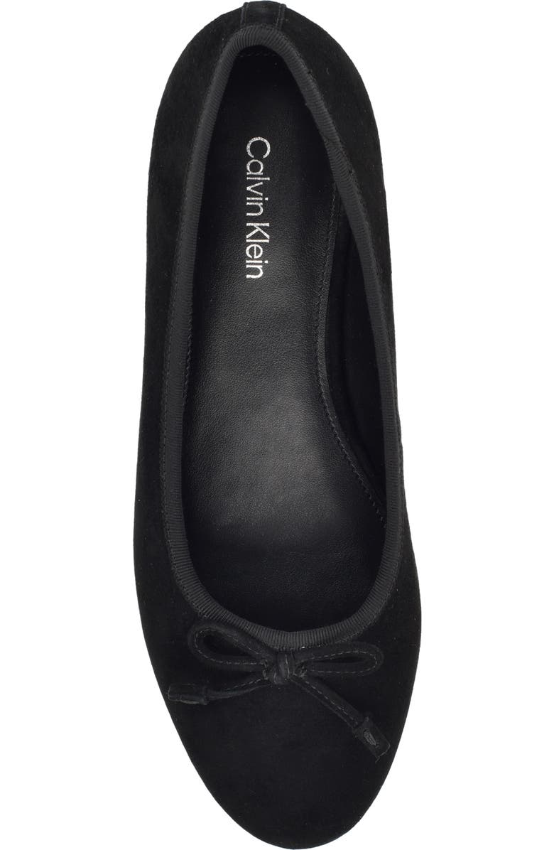 Calvin Klein Cyrie Bow Embellished Ballet Flat, Alternate, color,