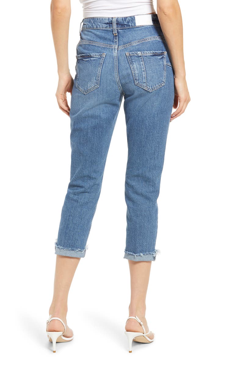 River Island Carrie High Waist Mom Jeans, Alternate, color,