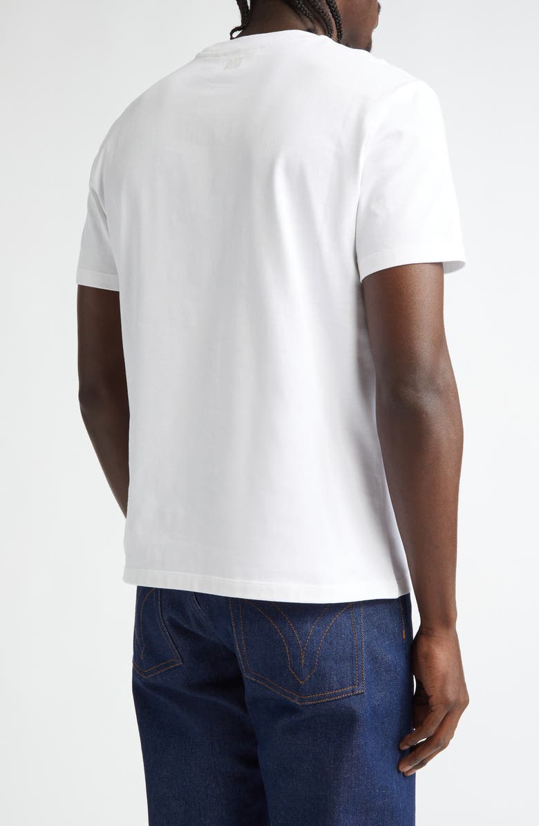 AMI PARIS Ami de Coeur Cotton T-Shirt, Alternate, color, Wool Gabardine White