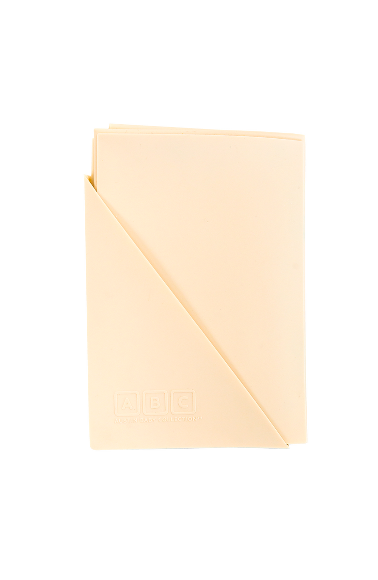 Austin Baby Co Silicone Foldable Placemat, Alternate, color, Safari Warm Cream