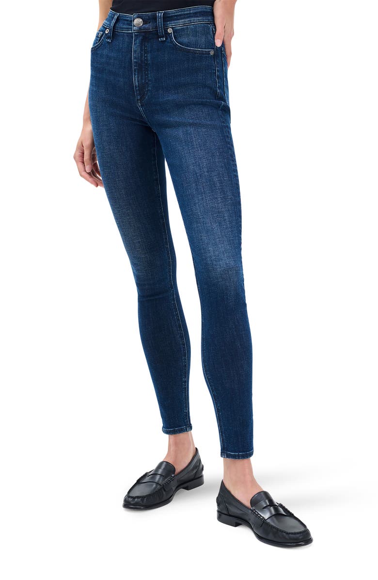 rag & bone/JEAN Nina Flexi High Waist Skinny Jeans, Main, color, Lulu