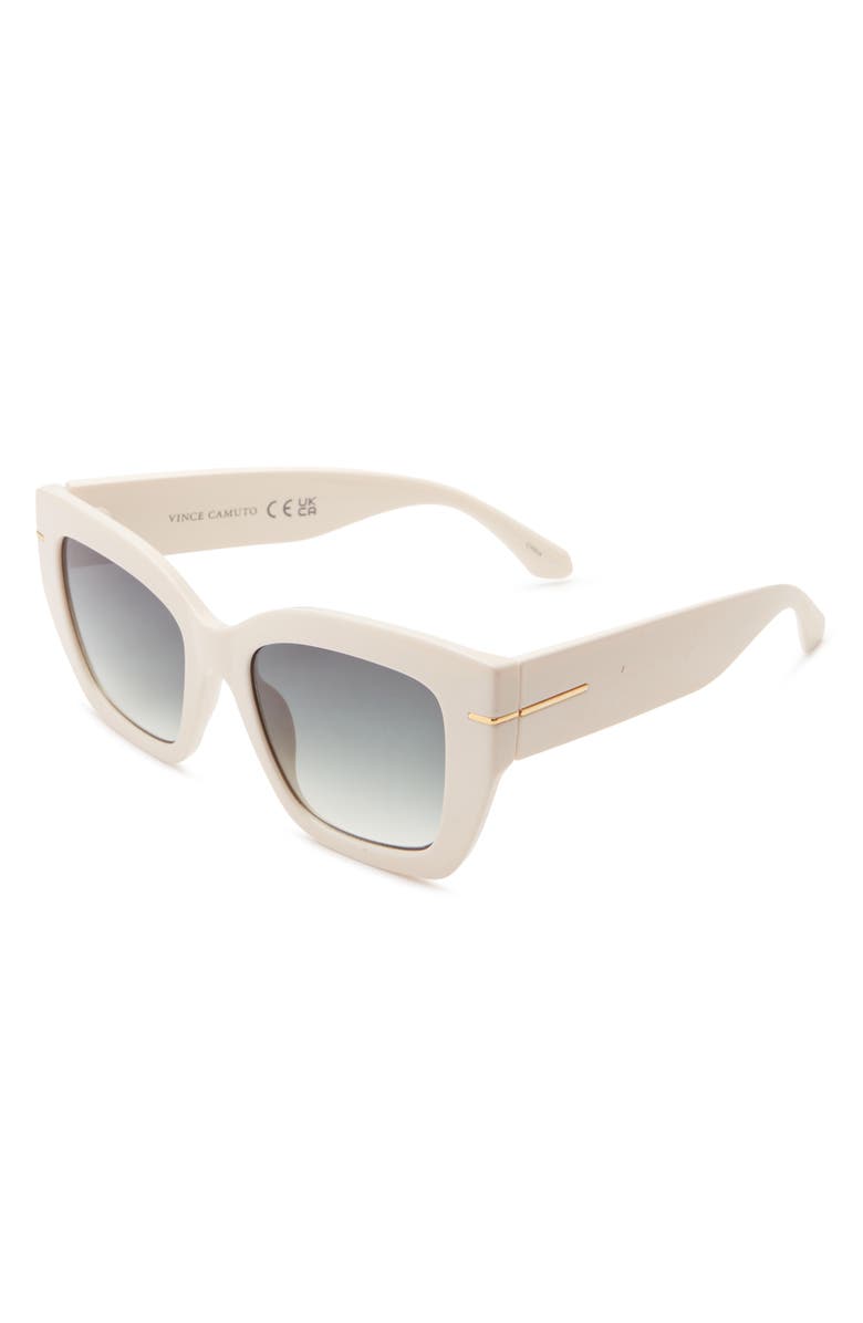 Vince Camuto Glam Cat Eye Sunglasses, Alternate, color, Ivory