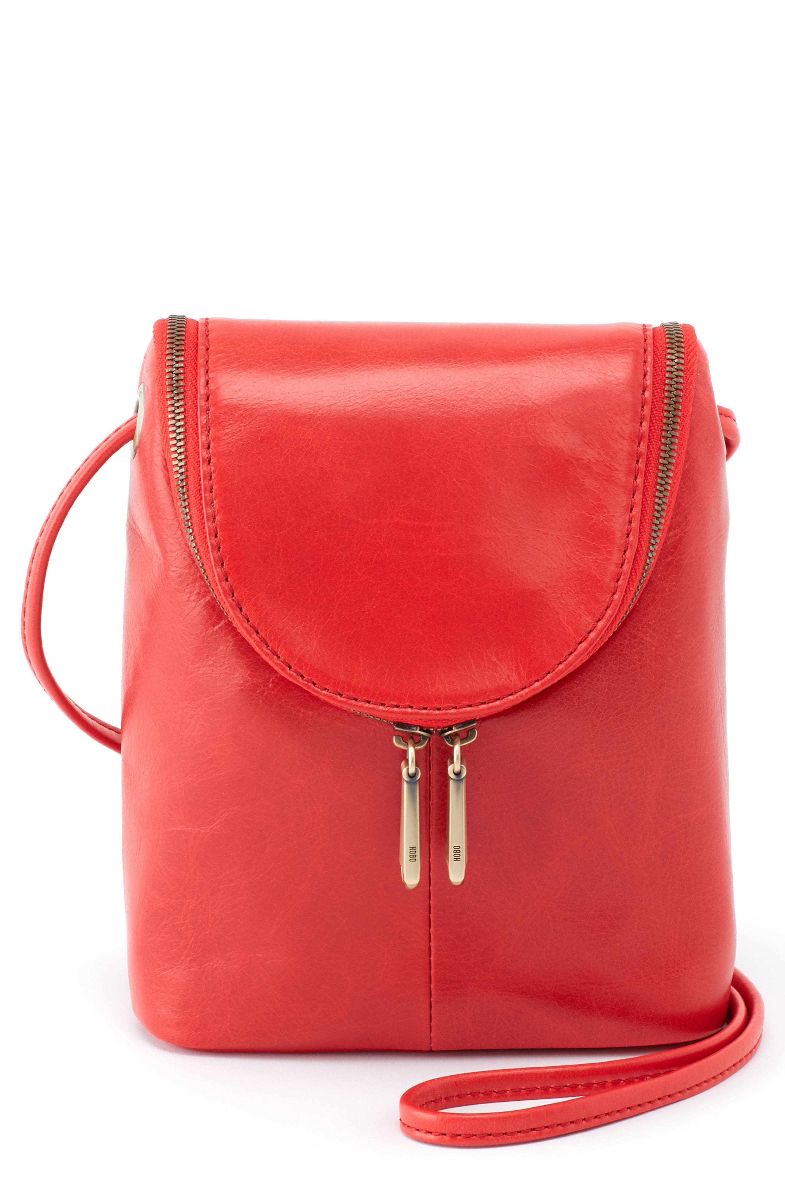 Fern Leather Crossbody Bag, Main, color, RIO