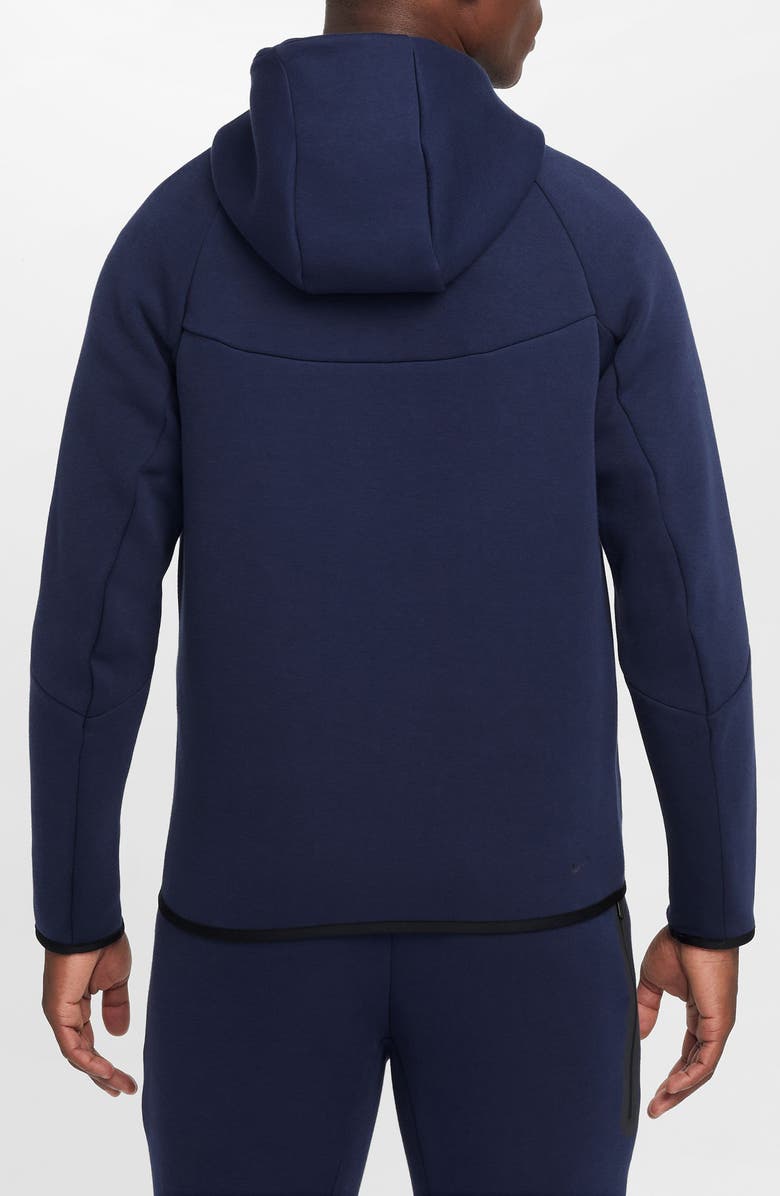 Nike Tech Windrunner Zip Hoodie, Alternate, color, Obsidian/ Black