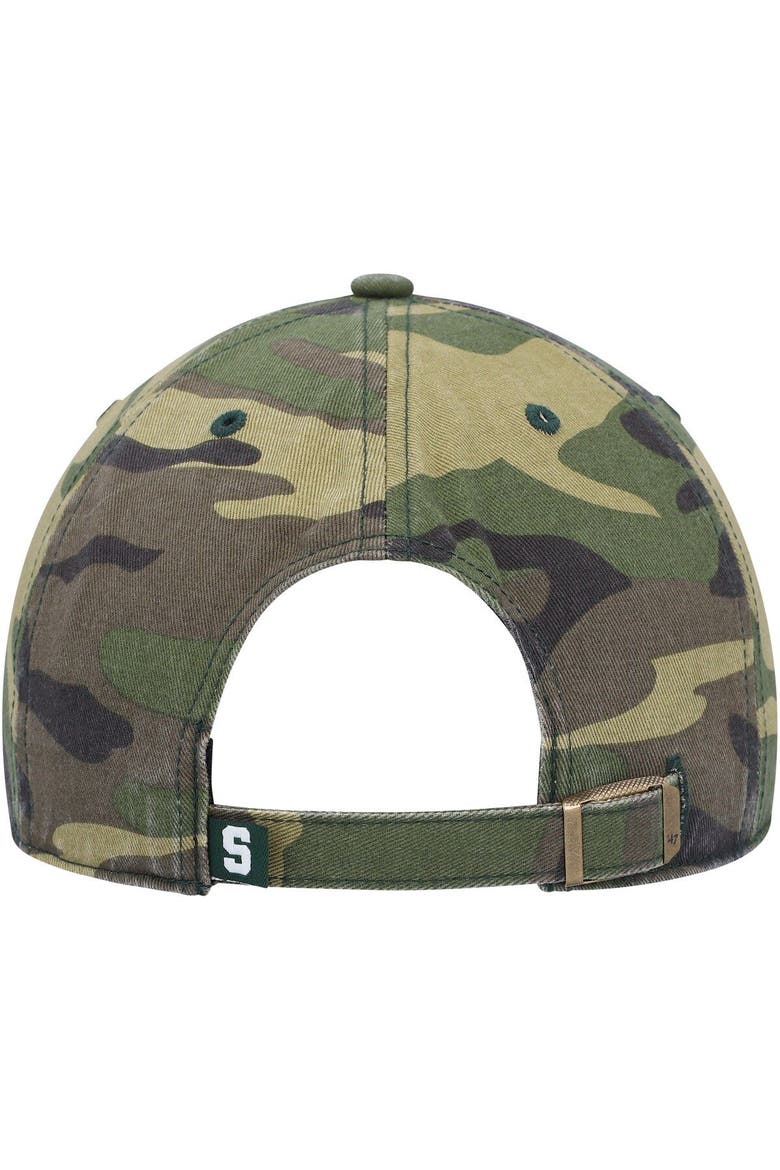 Men's '47 Camo Michigan State Spartans Clean Up Core Adjustable Hat, Alternate, color, Camo