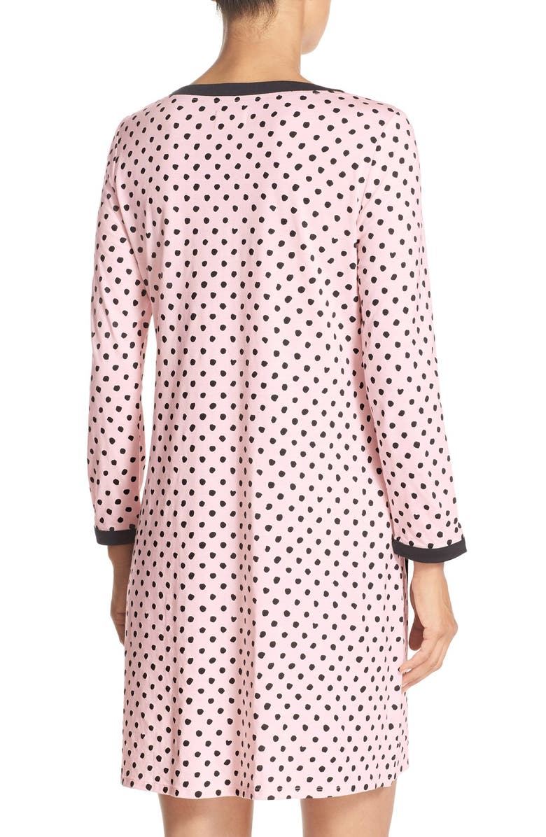 ZDNU KATE SPADE kate spade new york print cotton blend sleep shirt, Alternate, color,