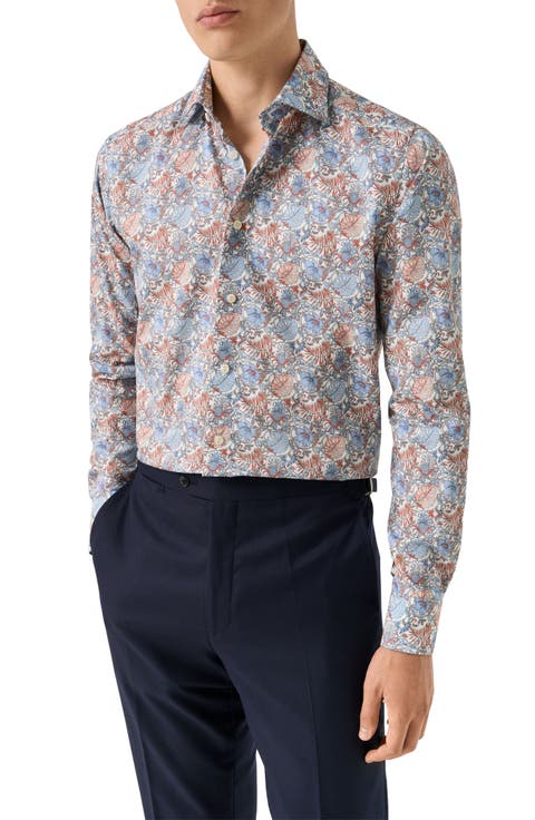 Contemporary Fit Floral Dress Shirt