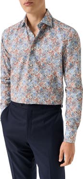 Eton Contemporary Fit Floral Dress Shirt