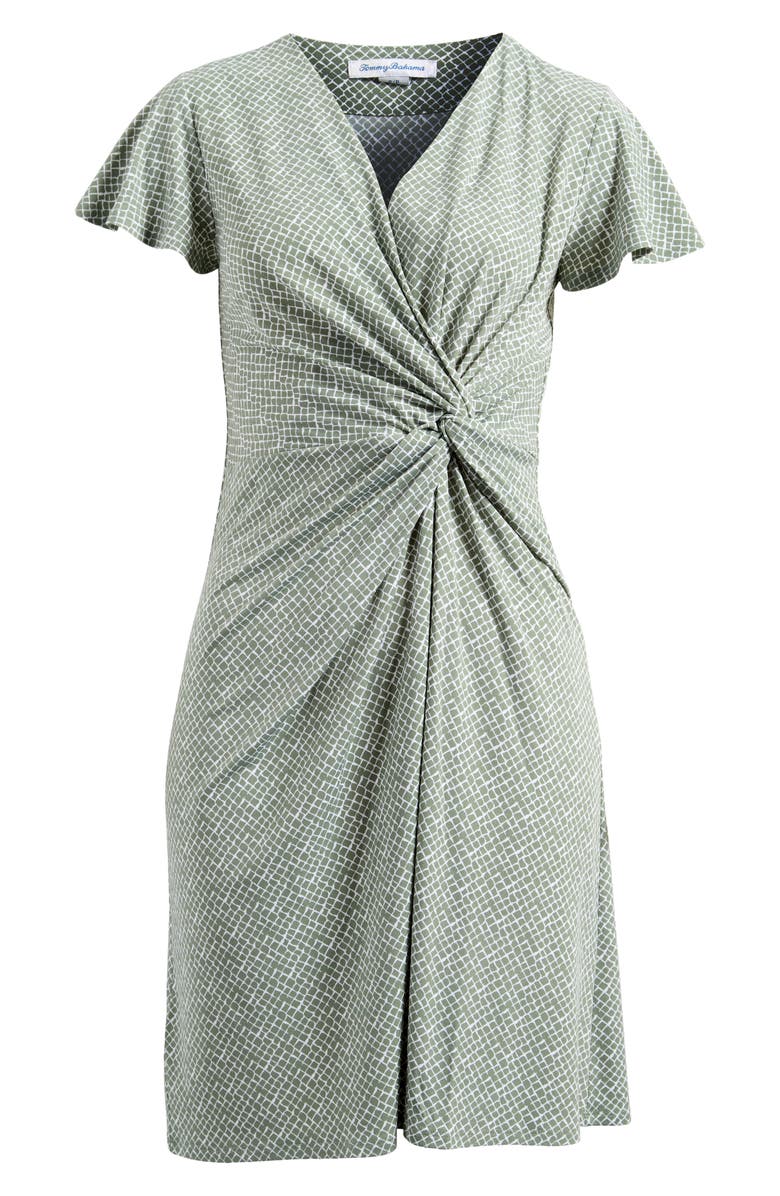 Tommy Bahama Clara Bay Breeze Short Sleeve Dress, Alternate, color, Soapstone