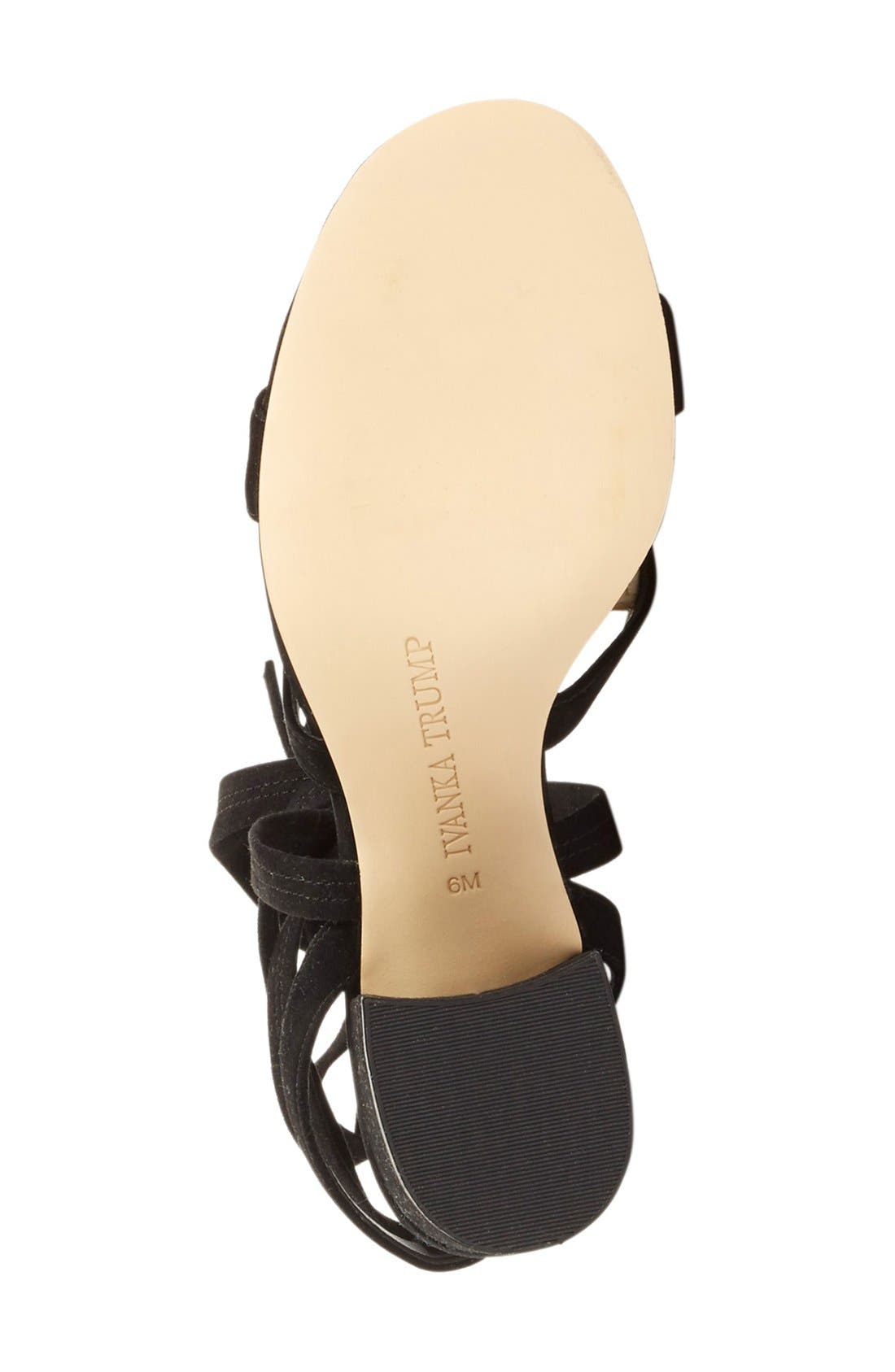 Ivanka Trump 'Ellyn' Lace-Up Sandal, Alternate, color, 
