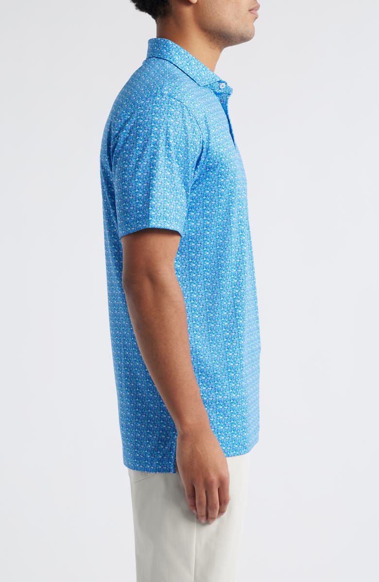 johnnie-O Floral Reef PREP-FORMANCE Golf Polo, Alternate, color, Palisades Blue