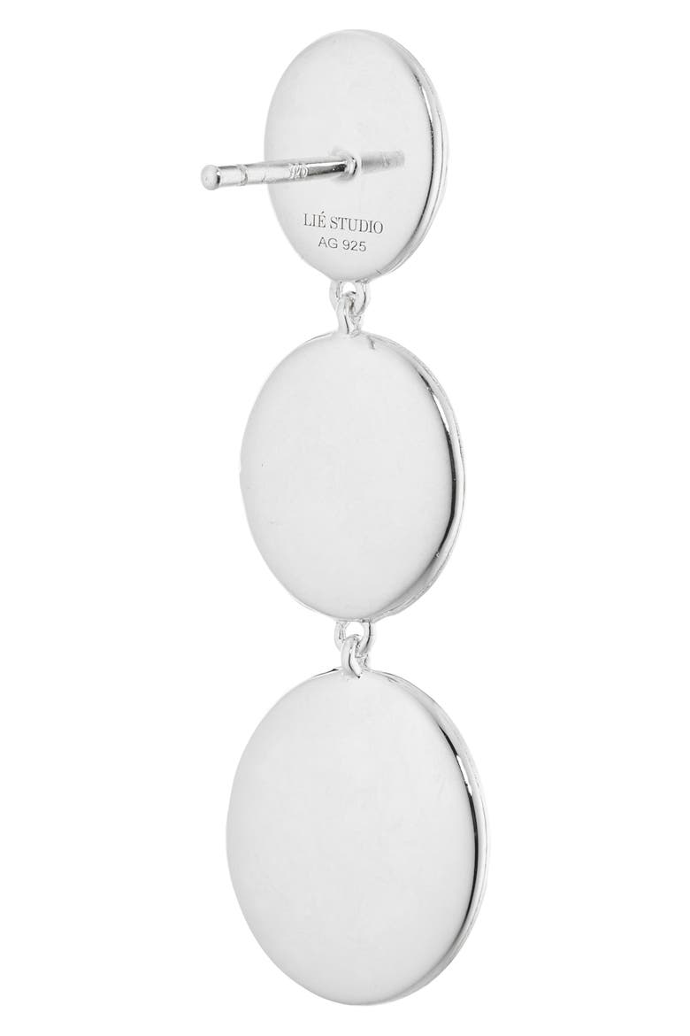 The Ruby Drop Earrings, Alternate, color, SILVER