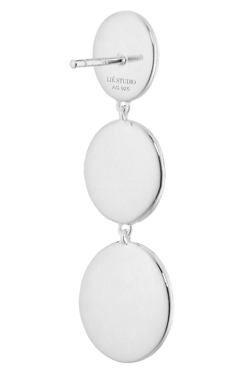 Lié Studio The Ruby Drop Earrings, Alternate, color, Silver