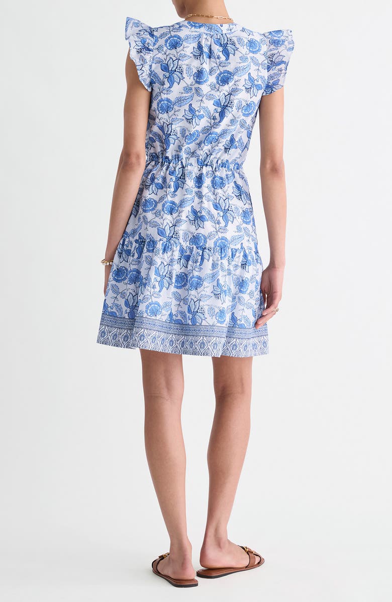 vineyard vines Abigail Flutter Sleeve Cotton Minidress, Alternate, color,